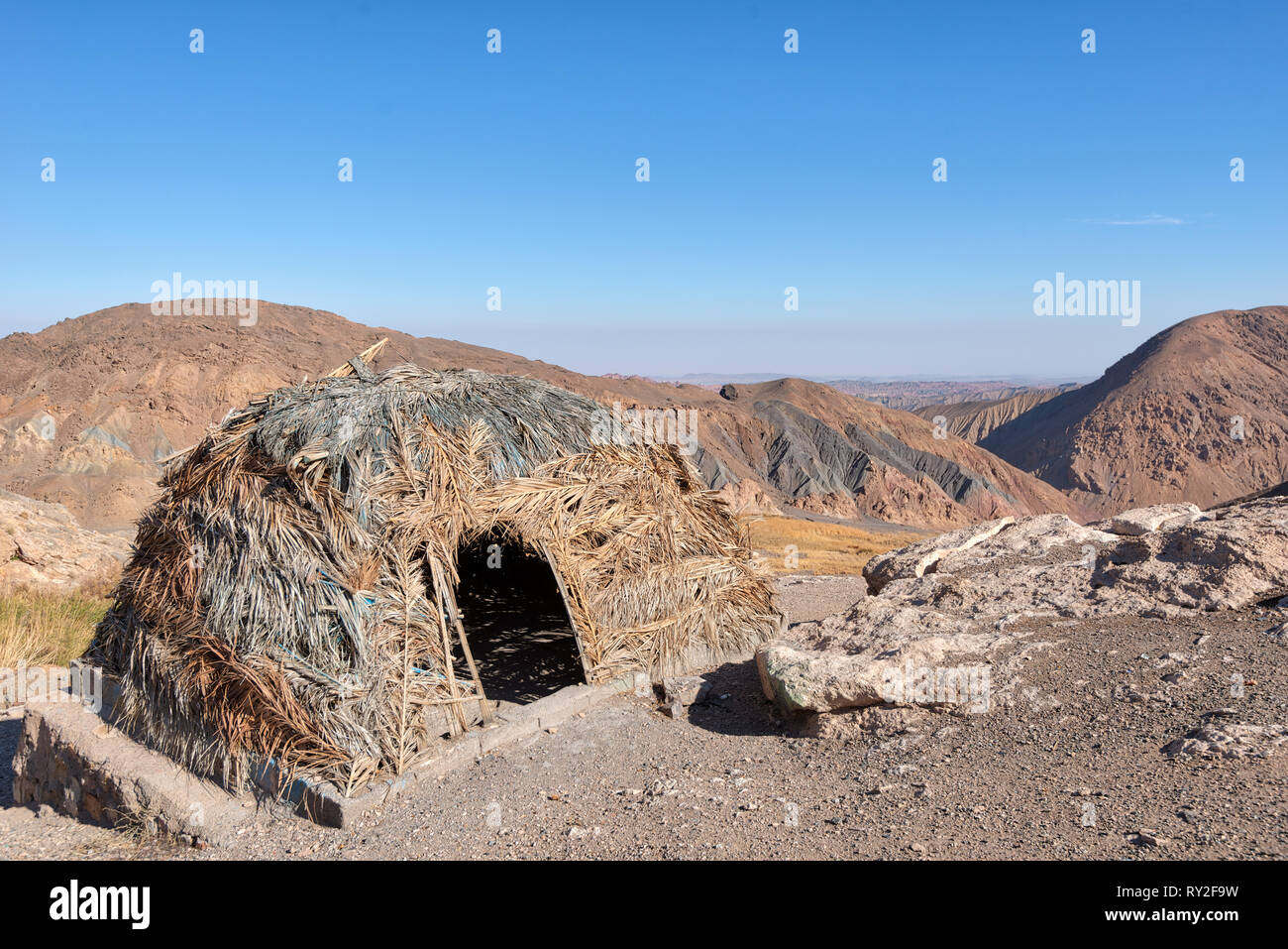 Dasht-e Lut Wüste in den östlichen Iran im Januar 2019 genommen, hdr genommen Stockfoto