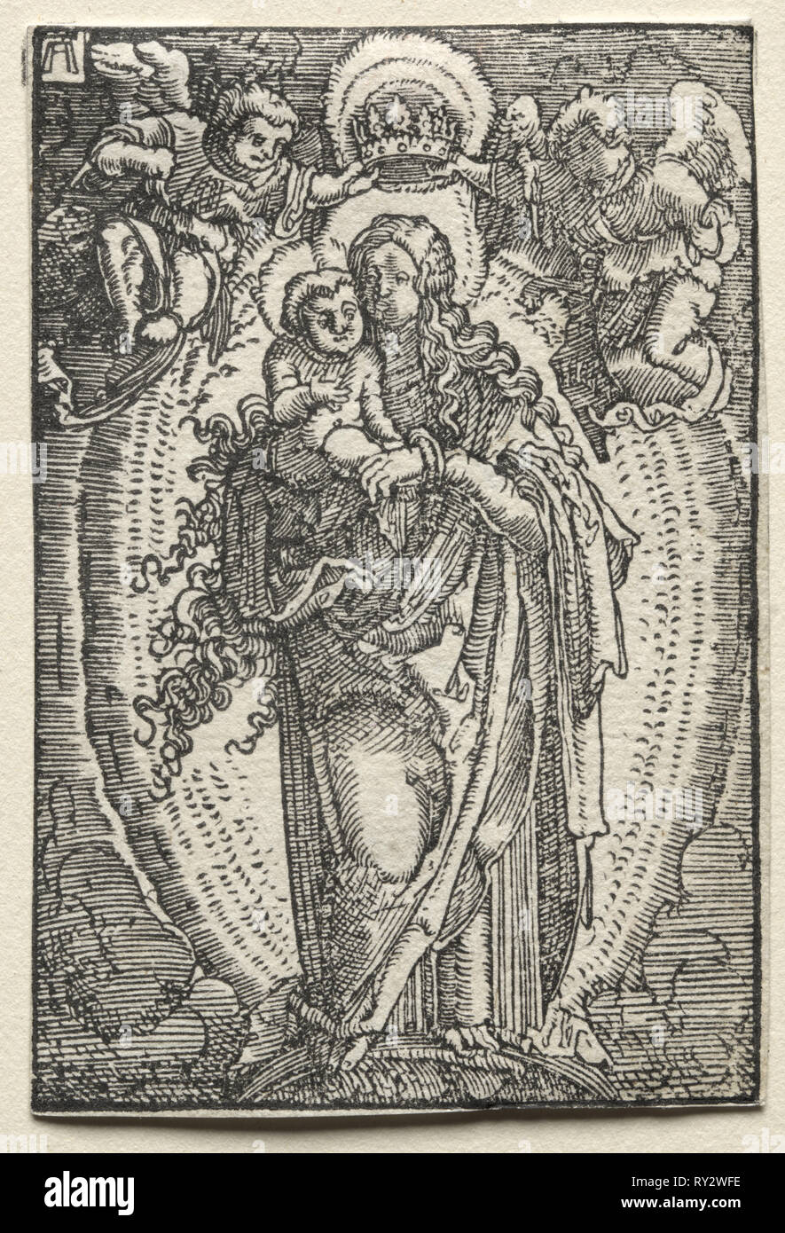 Den Fall und die Erlösung des Menschen: die Jungfrau als Königin des Himmels, C. 1515. Albrecht Altdorfer (Deutsch, C. 1480-1538). Holzschnitt Stockfoto