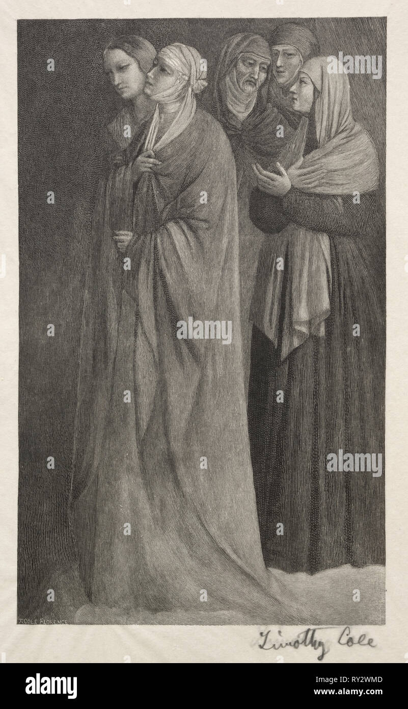 Alten italienischen Meister: Gruppe, 1888-1892. Timothy Cole (American, 1852-1931). Holzstich Stockfoto