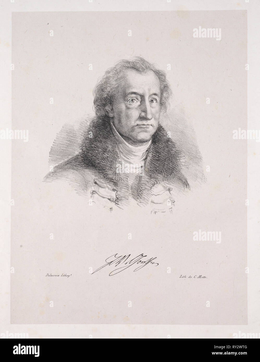 Illustrationen für Faust, 1828. Eugène Delacroix (Französisch, 1798-1863). Lithographie Stockfoto