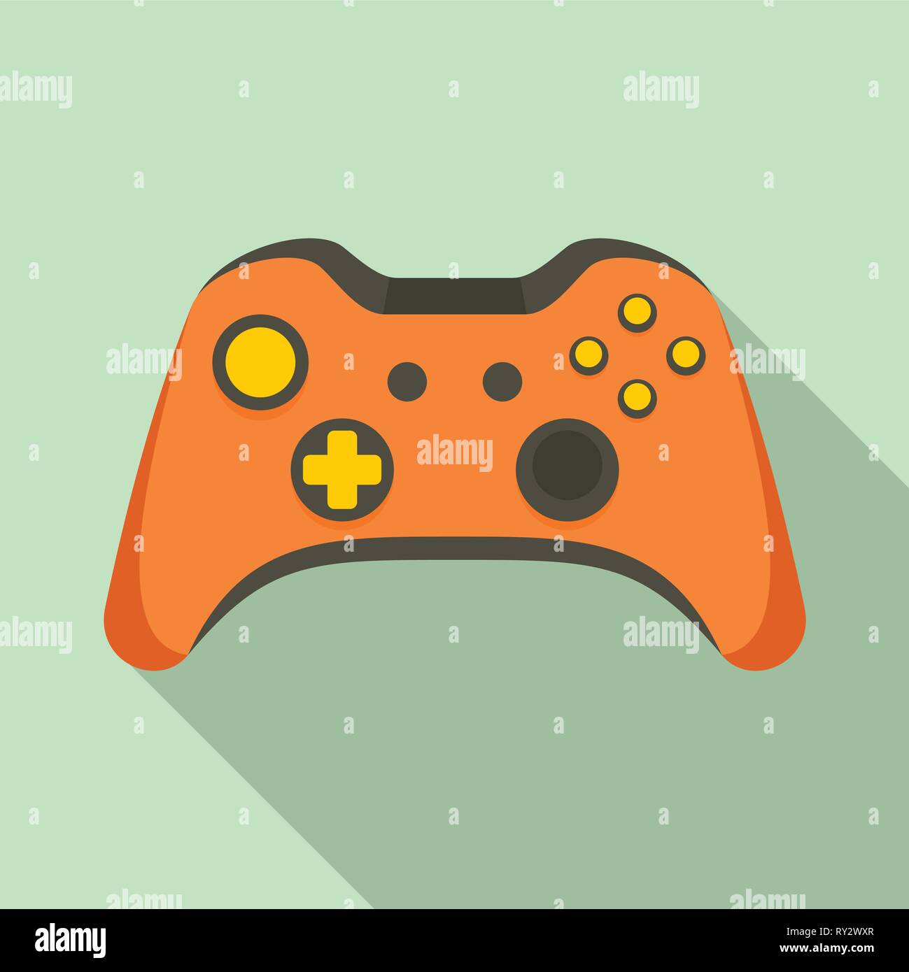 Video Game Controller Symbol. Flache Darstellung von Video Game