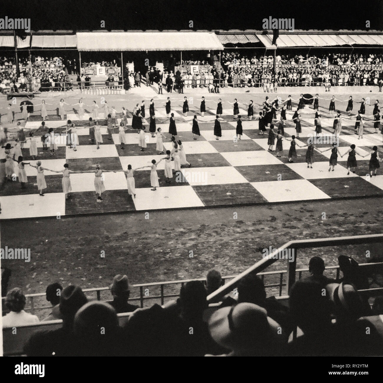Olympischen Spielen 1936 Berlin - Schacholympiade in München während der Olympischen Spiele 1936 in Berlin. Stockfoto