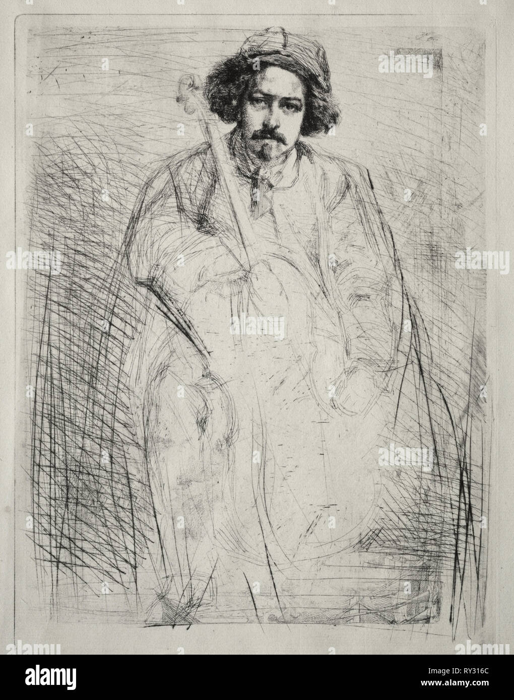 Becquet, 1871. James McNeill Whistler (American, 1834-1903). Ätzen und drypoint Stockfoto