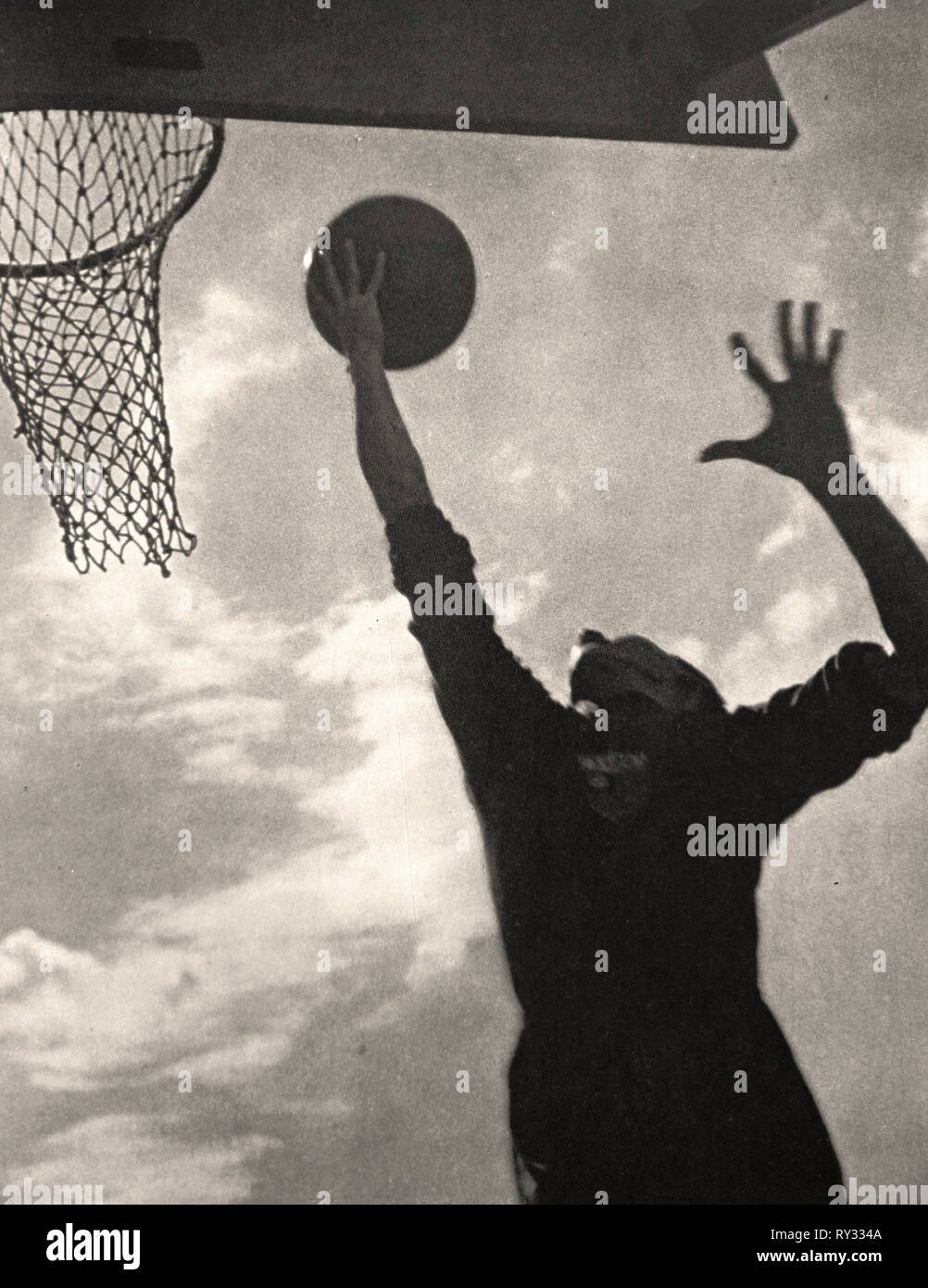 Olympischen Spielen 1936 in Berlin - Basketball bei den Olympischen Spielen 1936 in Berlin Stockfoto