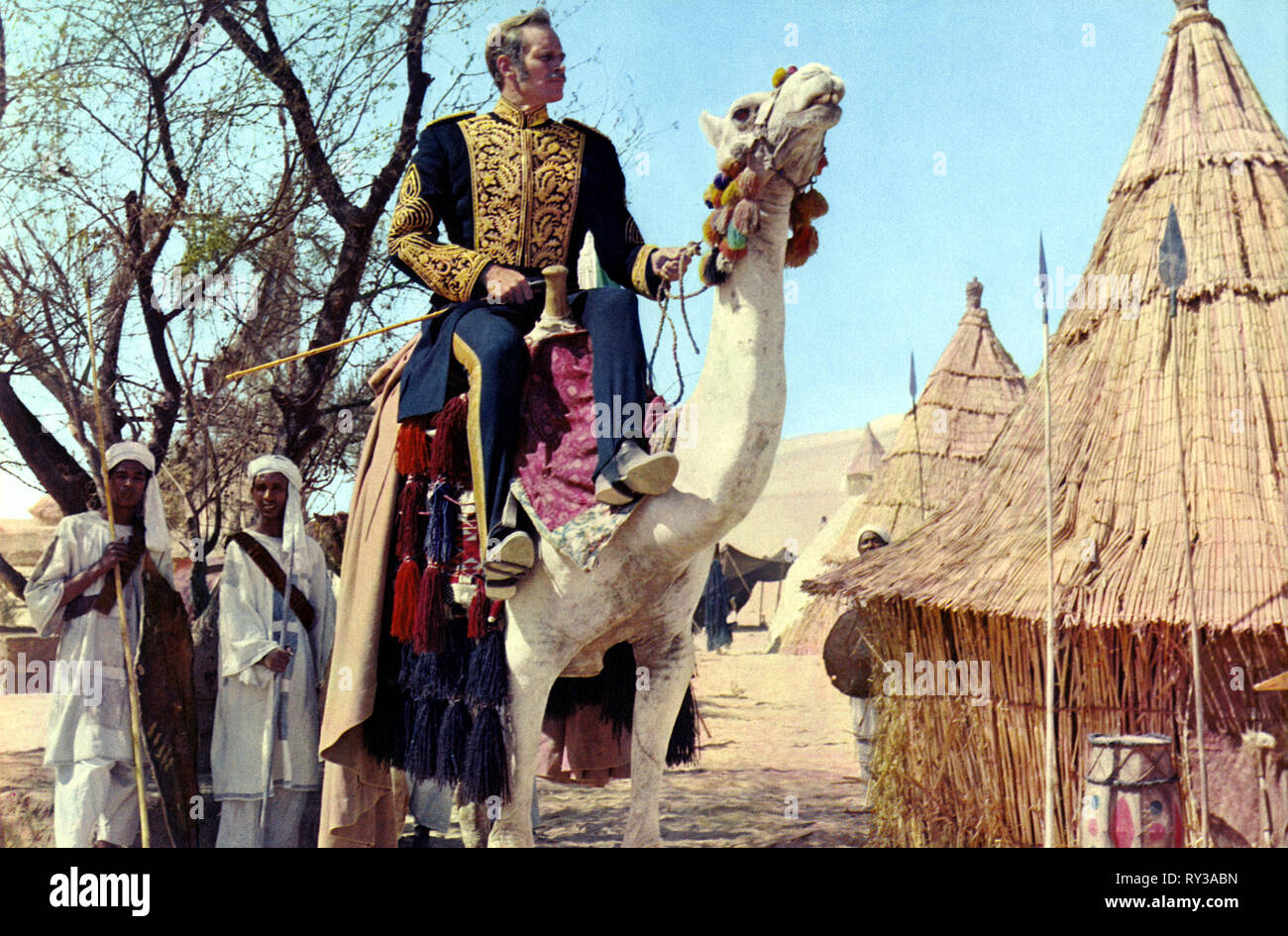 CHARLTON HESTON, Khartum, 1966 Stockfoto