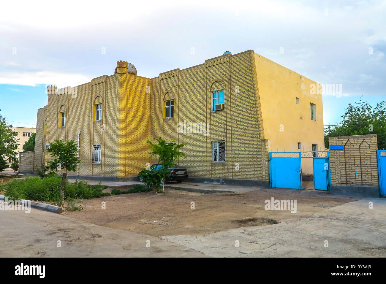 Dashoguz Turkmenistan gemeinsame Ziegel Residential Apartment Gebäuden Stockfoto