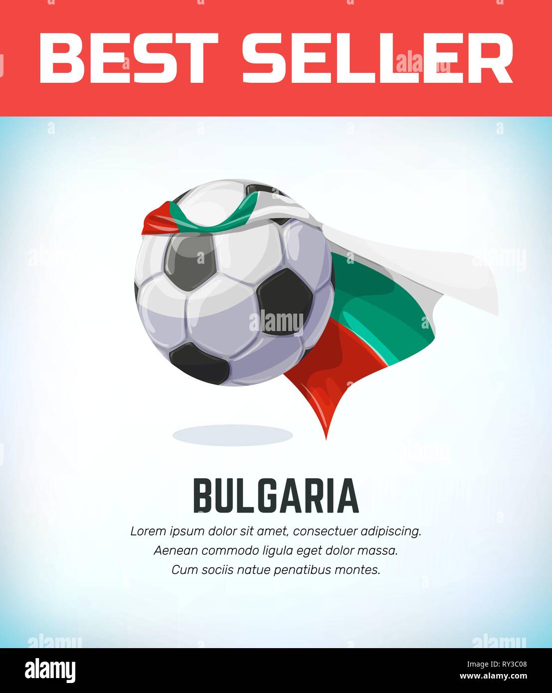 Bulgarien Fußball oder Fussball. FußballNationalmannschaft. Vector