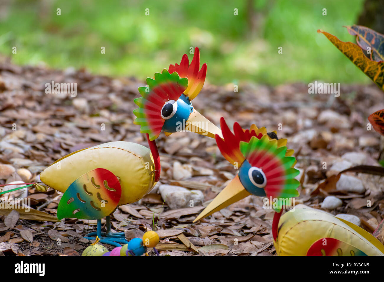 Miniaturen aus Zeder seen Gärten Stockfoto