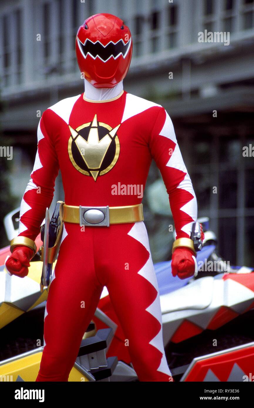 Rot DINO RANGER, Power Rangers dinothunder, 2004 Stockfotografie - Alamy