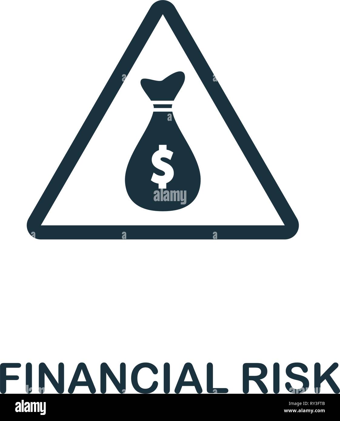 Risk management icon flat icon -Fotos und -Bildmaterial in hoher