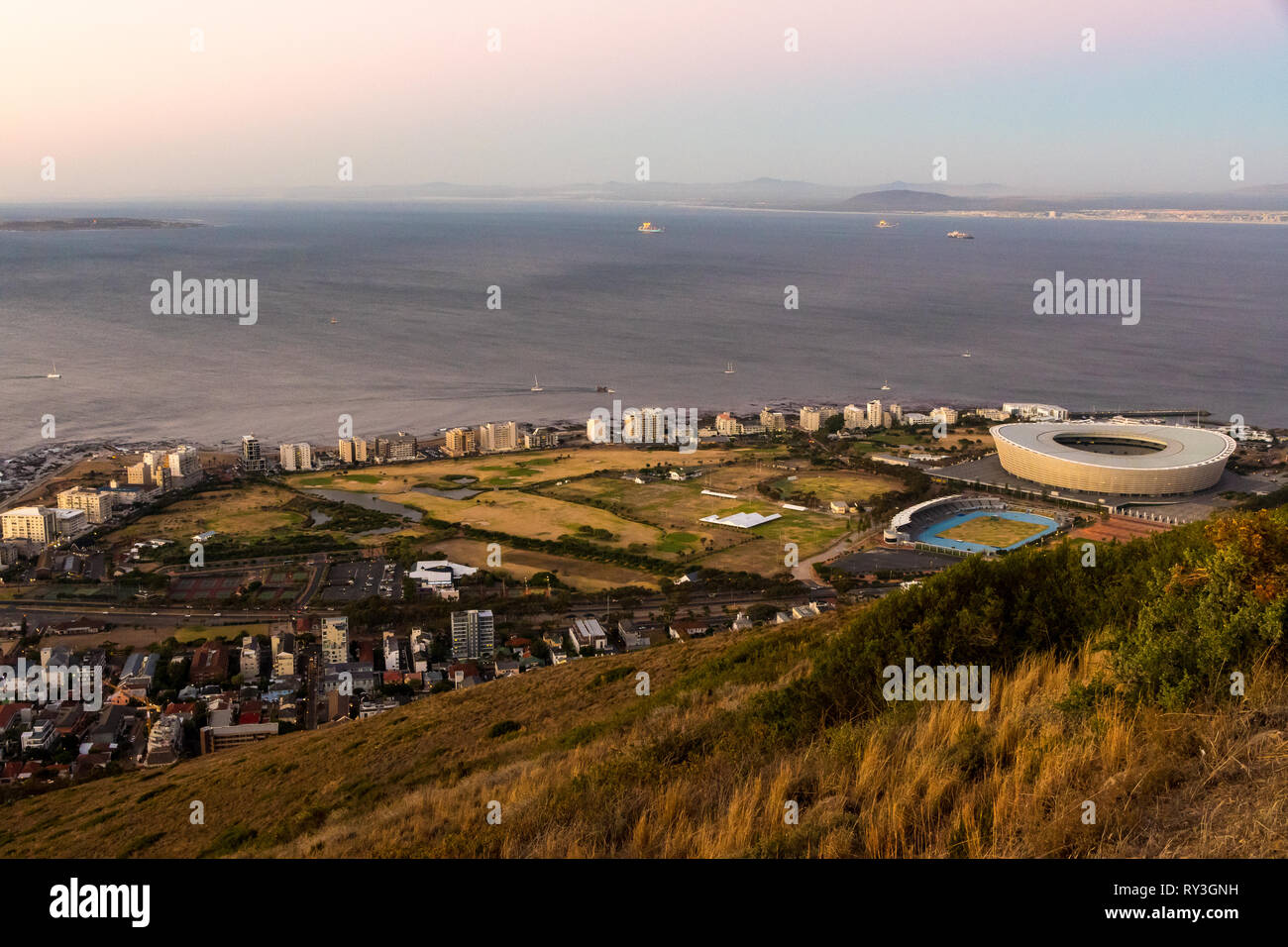 Blick über Kapstadt Stockfoto