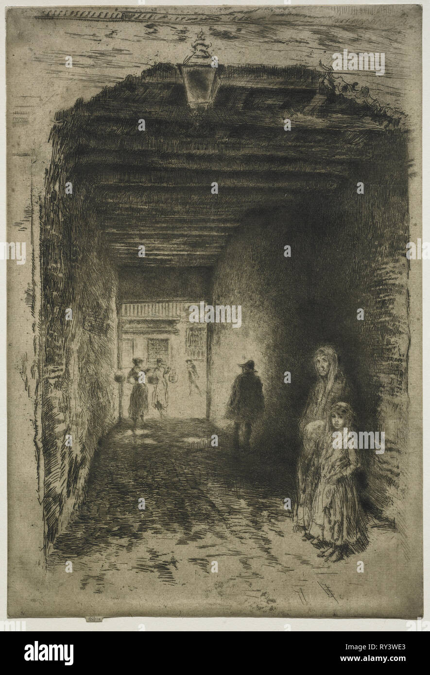 Die Bettler, 1880. James McNeill Whistler (American, 1834-1903). Ätzen und drypoint Stockfoto