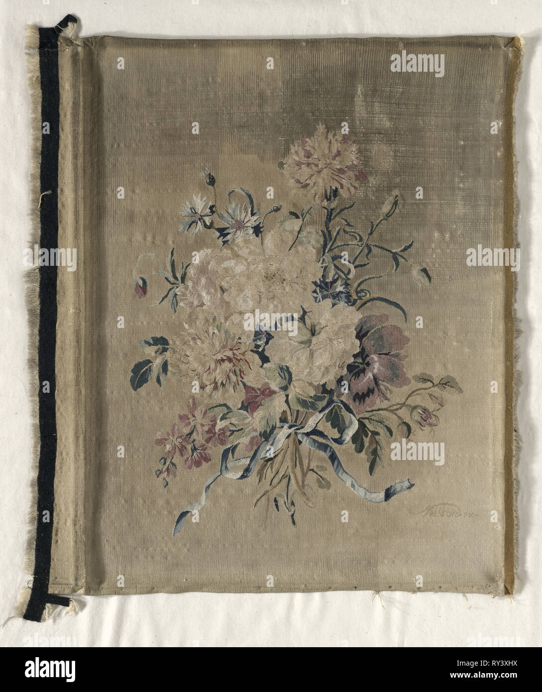 Wandteppich, C. 1760. Gobelins (Französisch). Gobelin-webart: Seide;  gesamt: 54,6 x 44,5 cm (21 1/2 x 17 1/2 in Stockfotografie - Alamy