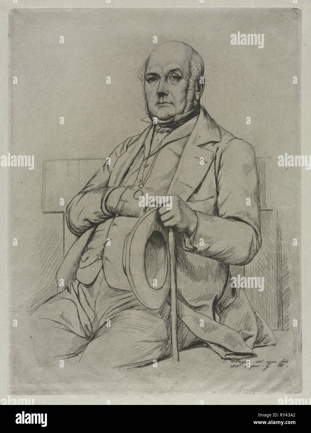 Casimir Le Conte, 1856. Charles Meryon (Französisch, 1821-1868). Ätzen Stockfoto