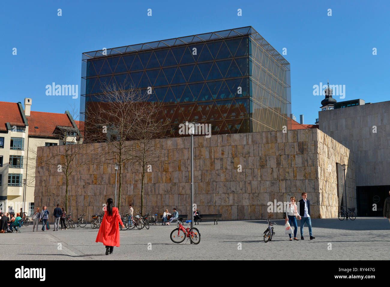 Hauptsynagoge Ohel Jakob, Juedisches Zentrum, Sankt-Jakobs-Platz, Muenchen, Bayern, Deutschland, Jüdisches Zentrum Stockfoto