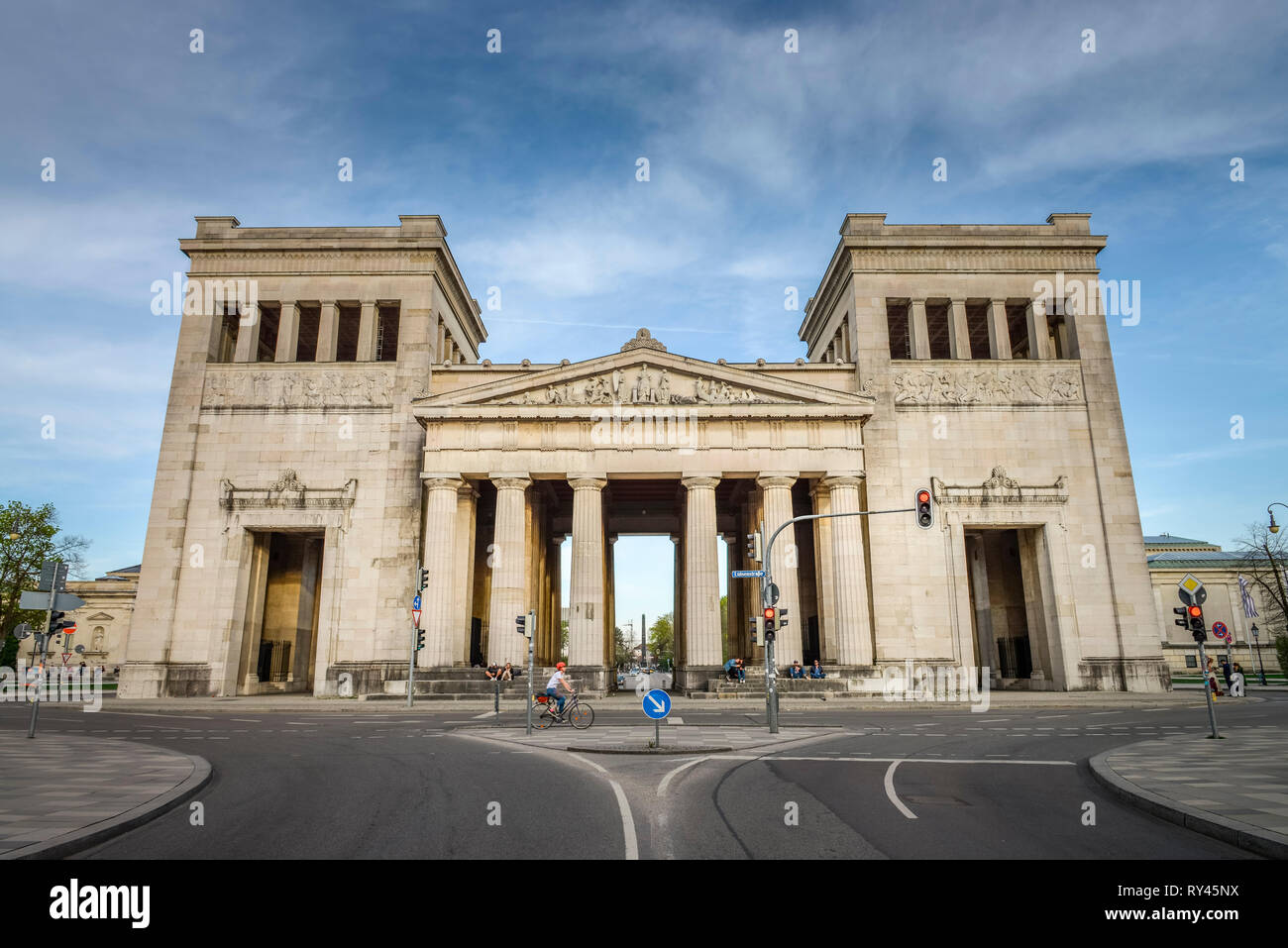 Propylaeen, Königsplatz, Muenchen, Bayern, Deutschland, Königsplatz Stockfoto