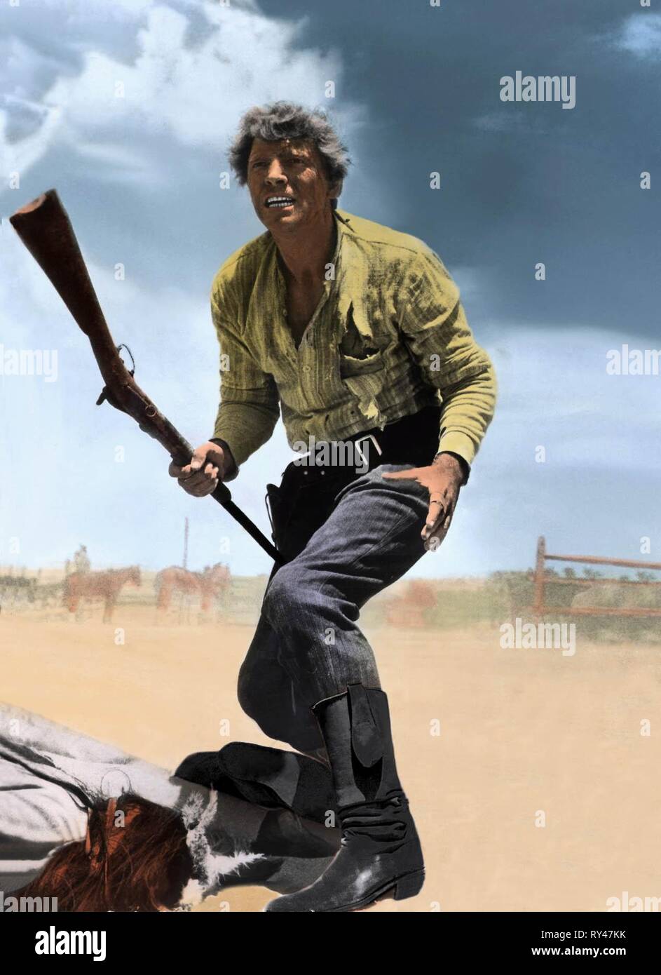 BURT LANCASTER, UNFORGIVEN, 1960 Stockfoto