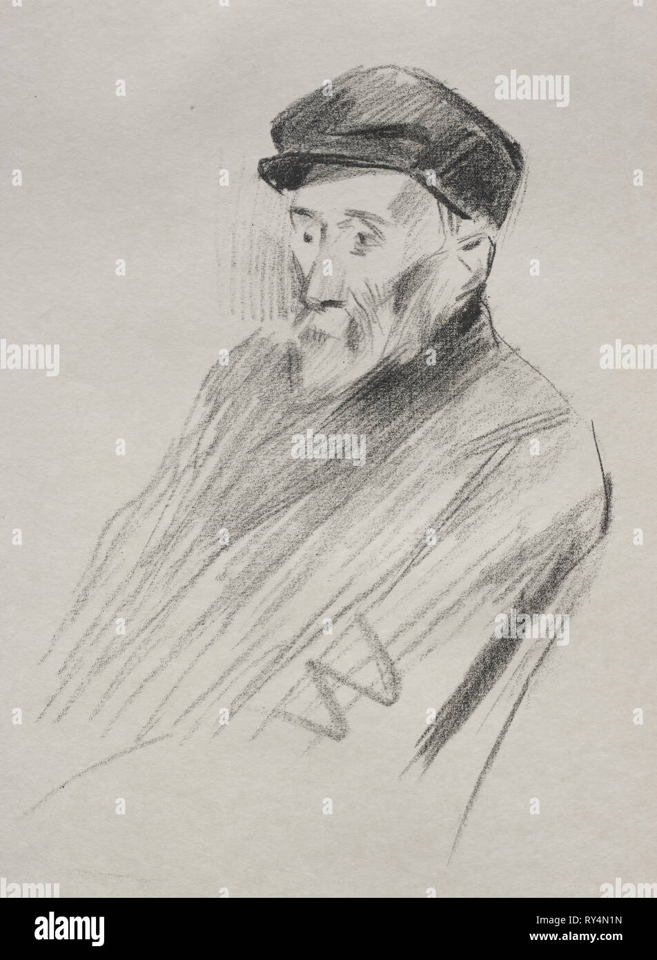 Pierre Auguste Renoir. Jean Louis Forain (Französisch, 1852-1931). Lithographie Stockfoto