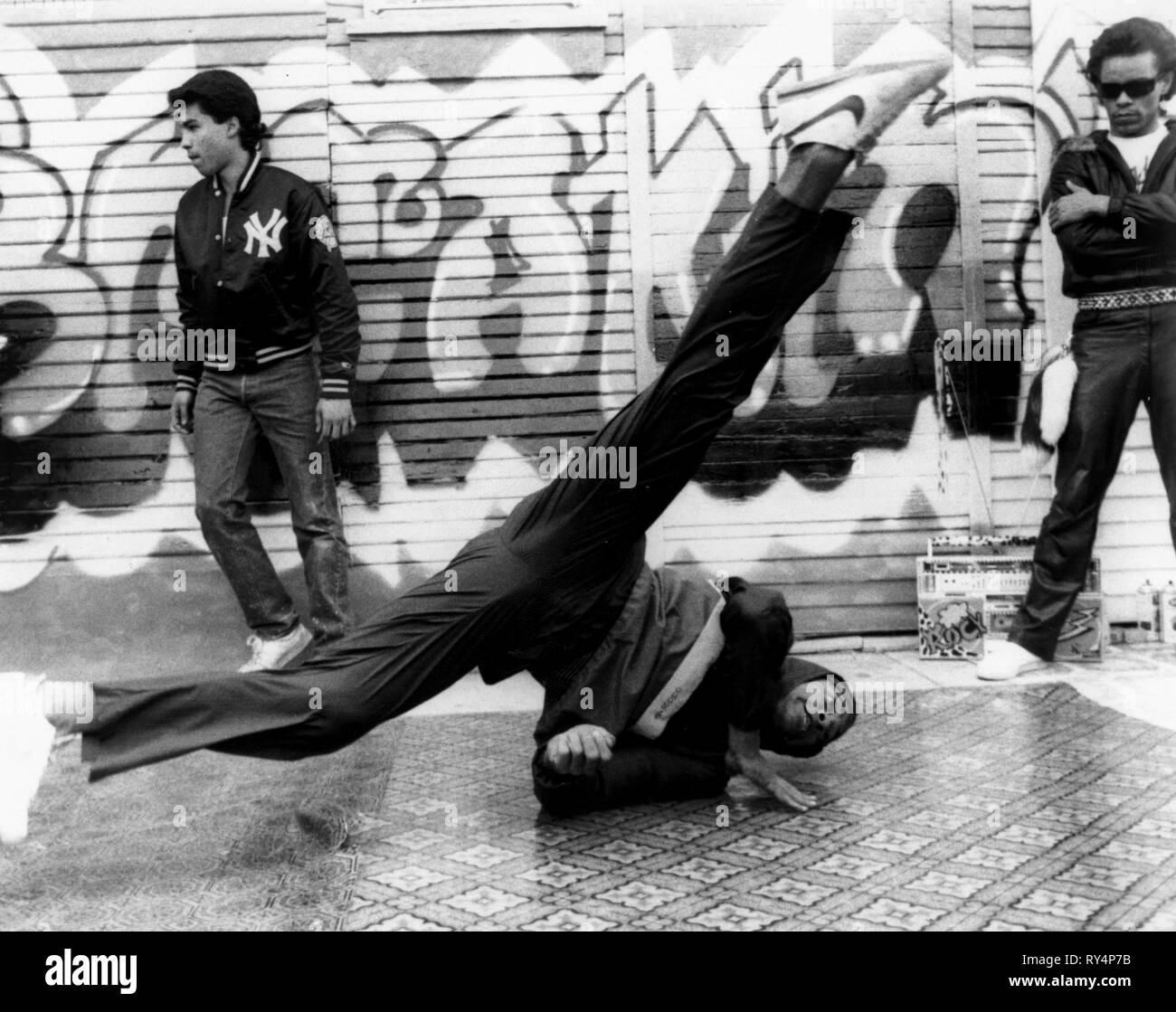 Mit ICE-T, BREAKDANCE DER FILM, 1984 Szene Stockfoto