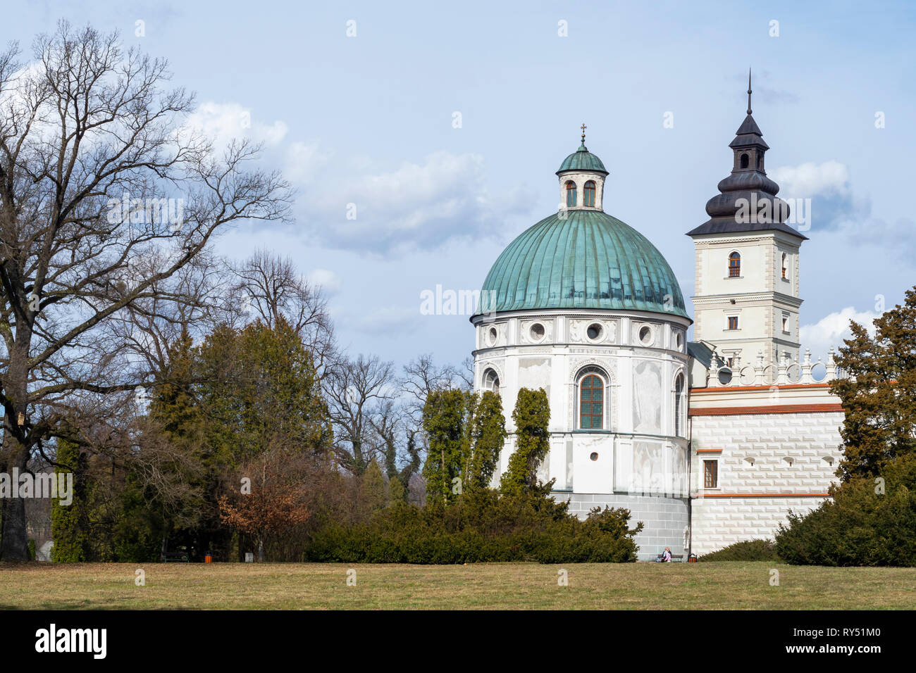 Schloss und Park Komplex in Krasiczyn, Polen, Europa Stockfoto