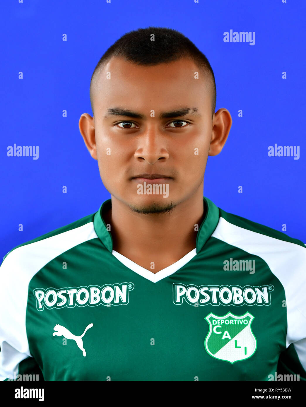 Kolumbianische Fußball-Liga Primera A-Liga Aguila öffnung Turnier 2019 / (Asociacion Deportivo Cali) - Rafael Andres Tapia Nunez "Rafael Tapia' Stockfoto