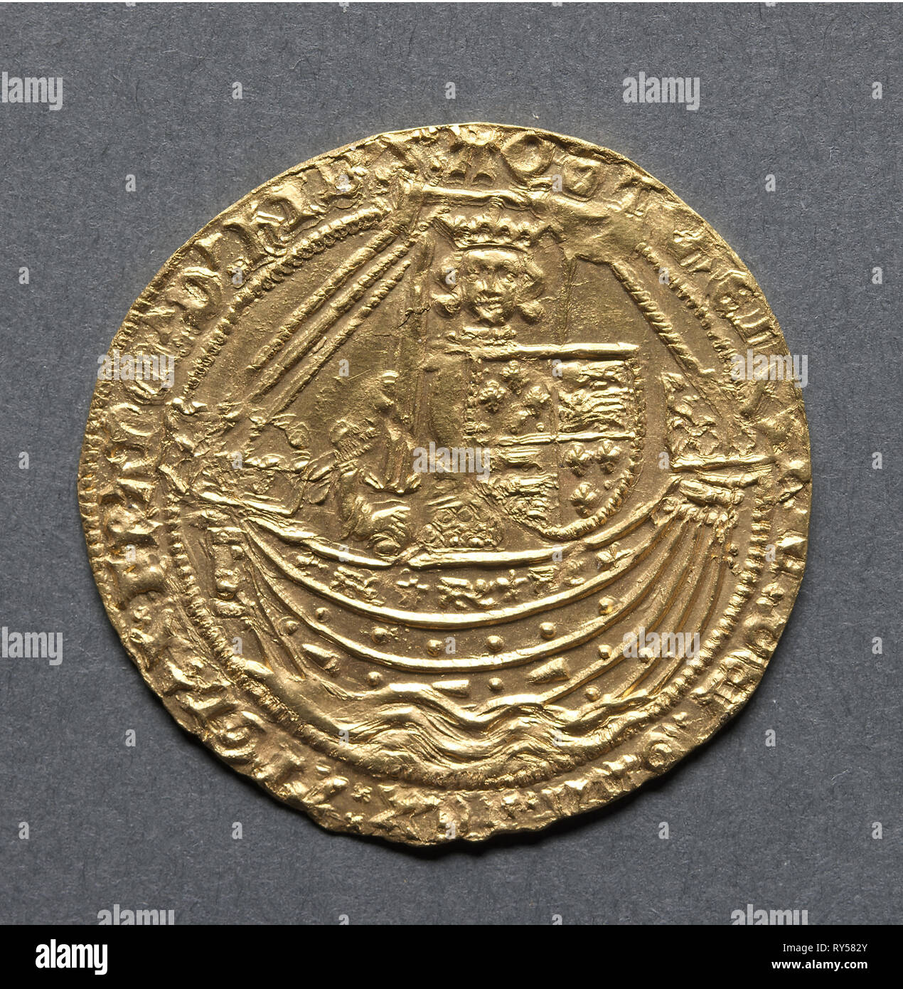 Edel, 1413-1422. England, Henry V, 1413-1422. Gold Stockfoto