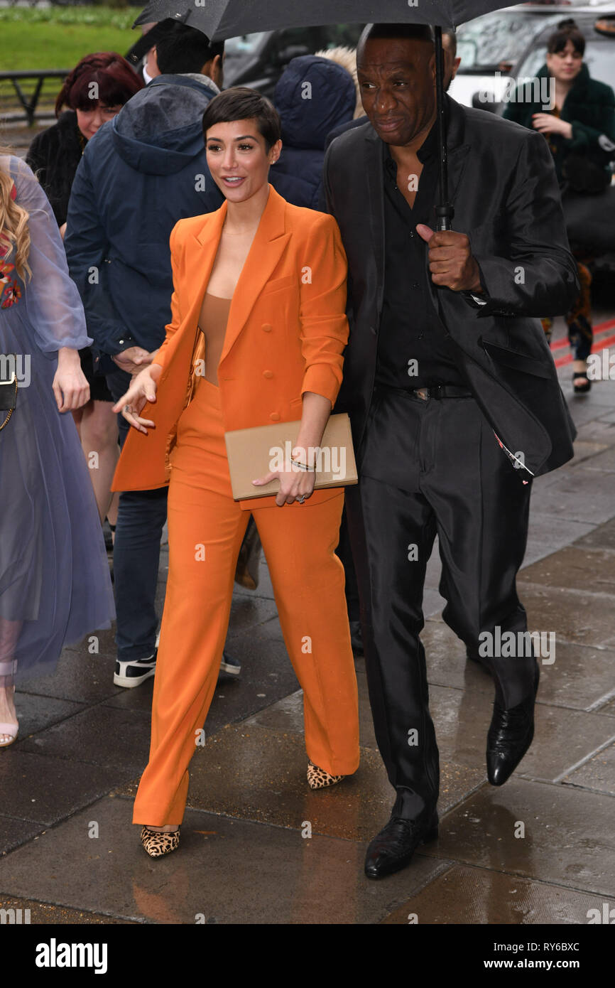 LONDON, GROSSBRITANNIEN. März 12, 2019: Frankie Brücke für die TRIC-Awards 2019 im Grosvenor House Hotel, London anreisen. Bild: Steve Vas/Featureflash Credit: Paul Smith/Alamy leben Nachrichten Stockfoto