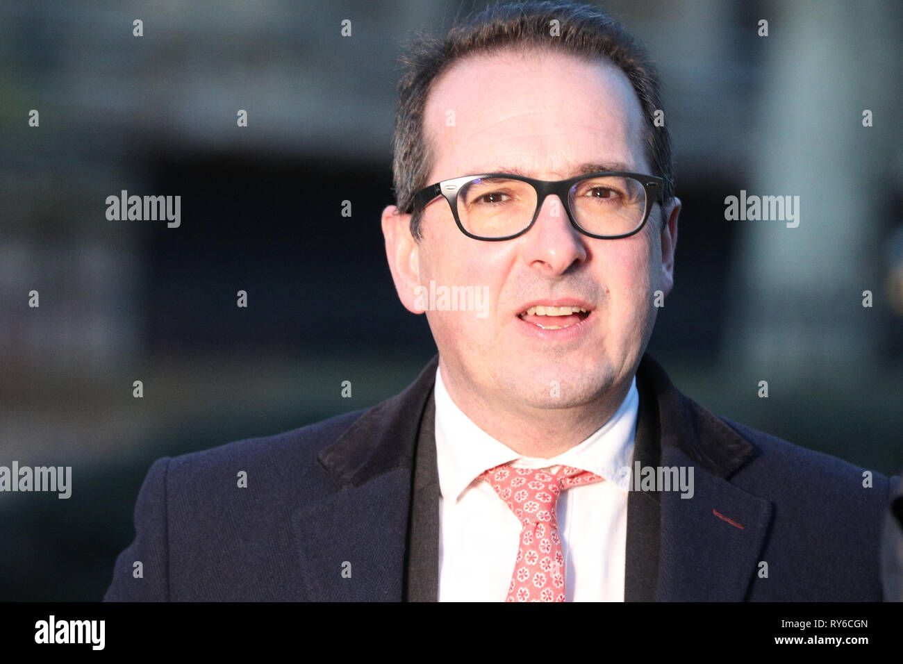 Westminster, London, Großbritannien. 12 Mär, 2019. Owen Smith, MP, Arbeitsmarkt, Mitglied des Europäischen Parlaments für Pontypridd. Credit: Imageplotter/Alamy leben Nachrichten Stockfoto