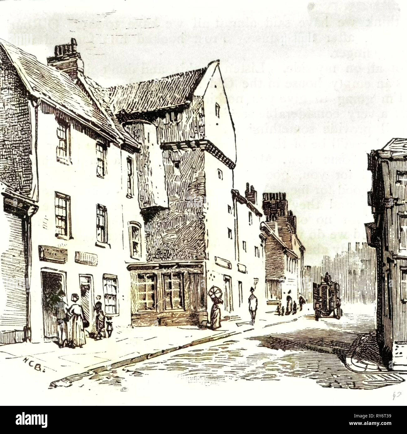 Von Aberdeen Mar Burg Gallowgate 1885 UK Stockfoto