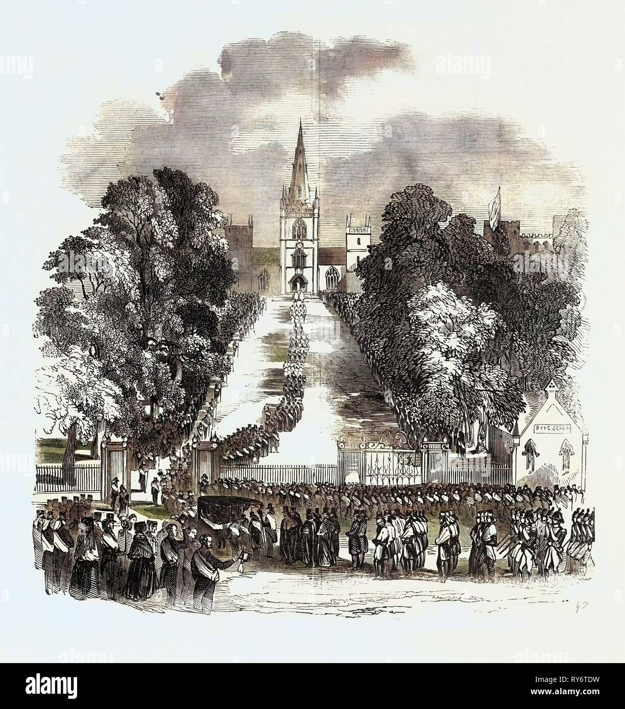 Beerdigung des Marquis von Downshire, in Hillsborough Stockfoto