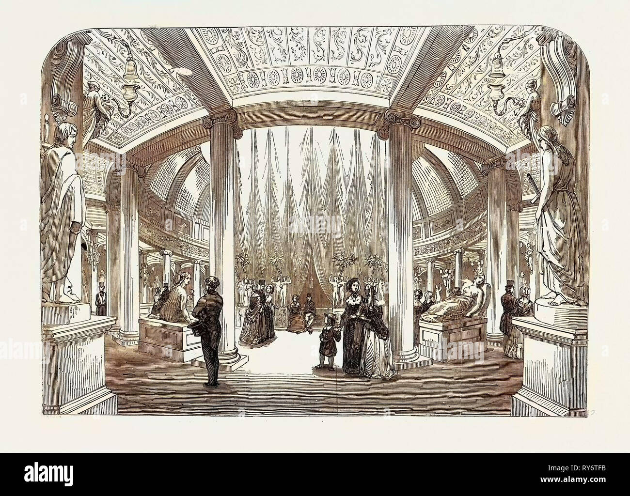 Wiedereröffnung des Kolosseum im Regent's Park, London: Die Glyptotheca oder Museum Stockfoto
