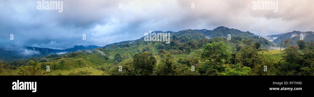 Panoramablick auf Cloud Forest im Zentrum von Costa Rica Stockfoto