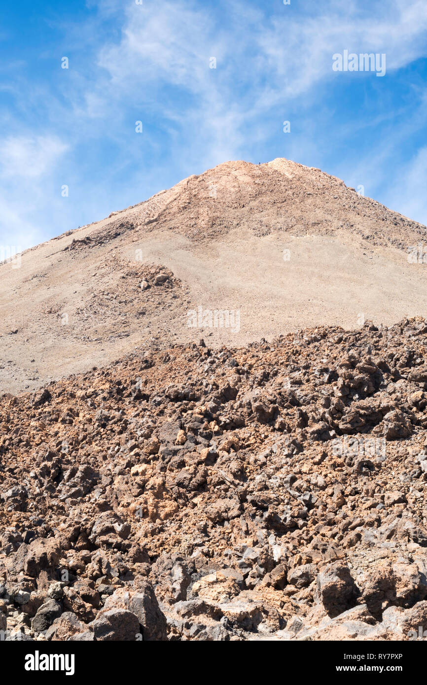 Schlafende Vulkan, den Teide, im Nationalpark Teide, Teneriffa, Kanarische Inseln Stockfoto