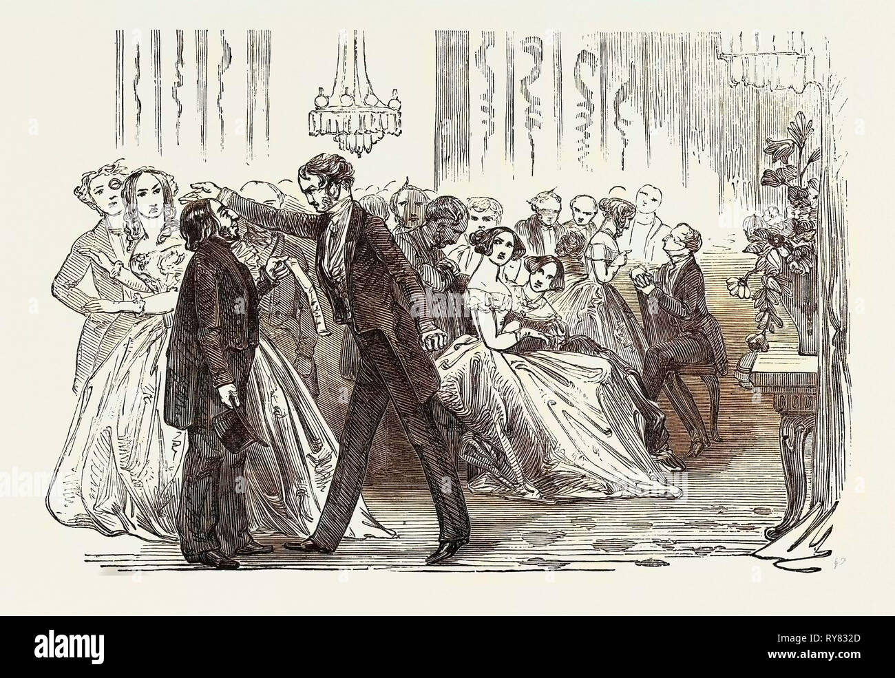Hier ist h eine Kopie der Schrift ist, und hier ist h te Original., Bild Begleitenden "die Angst vor der Welt, oder, Leben für Erscheinungen' von den Brüdern Mayhew Stockfoto