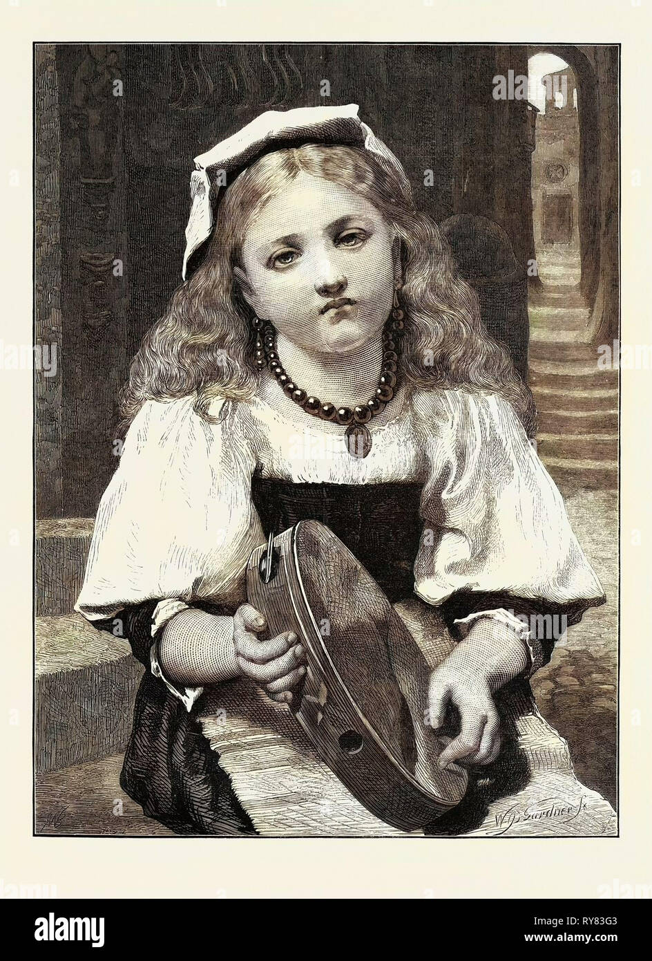 Die gebrochene Tamburin, 1873 Stockfoto