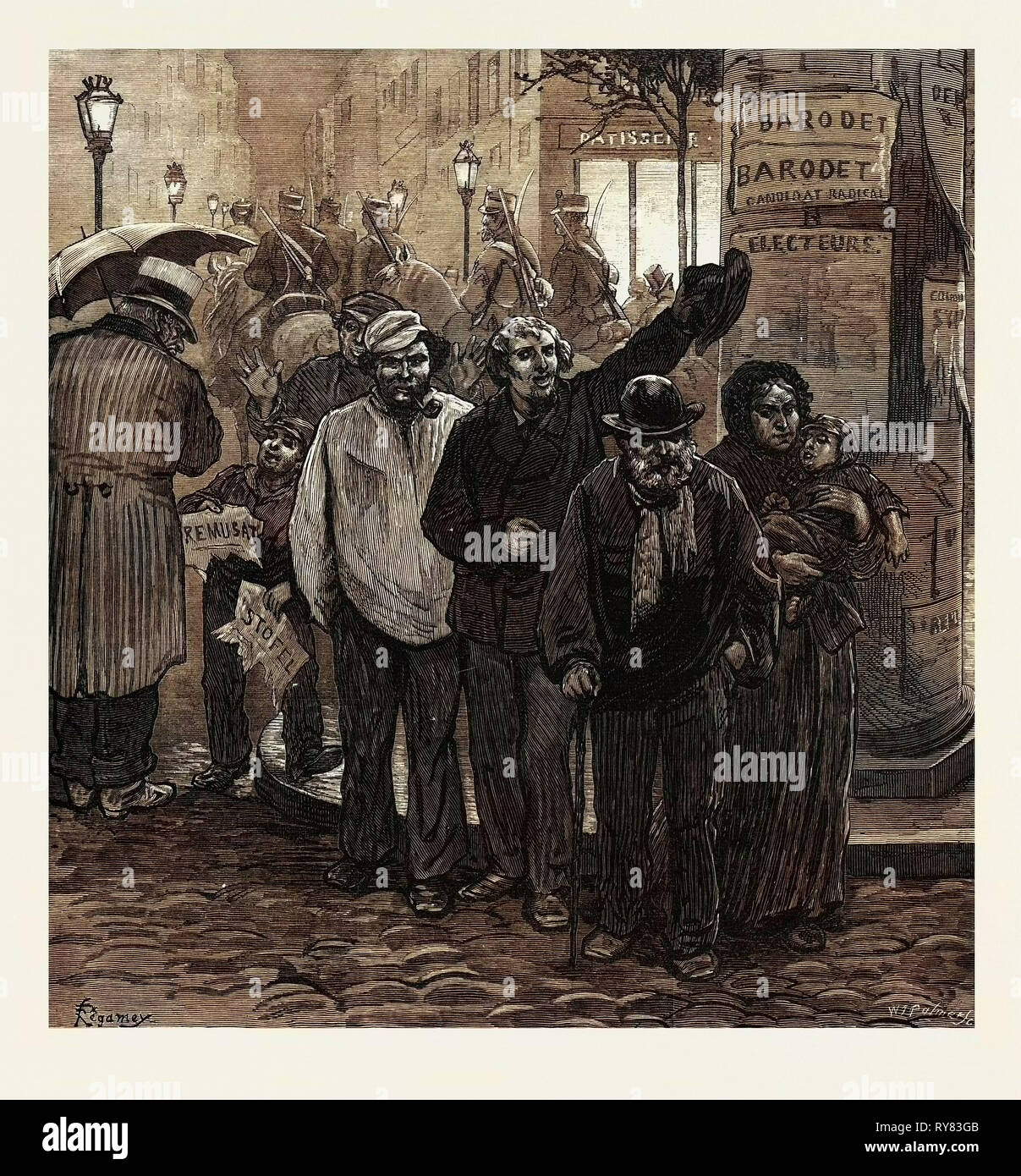 Paris Wahl: Nous avons Barodet! 1873 Stockfoto