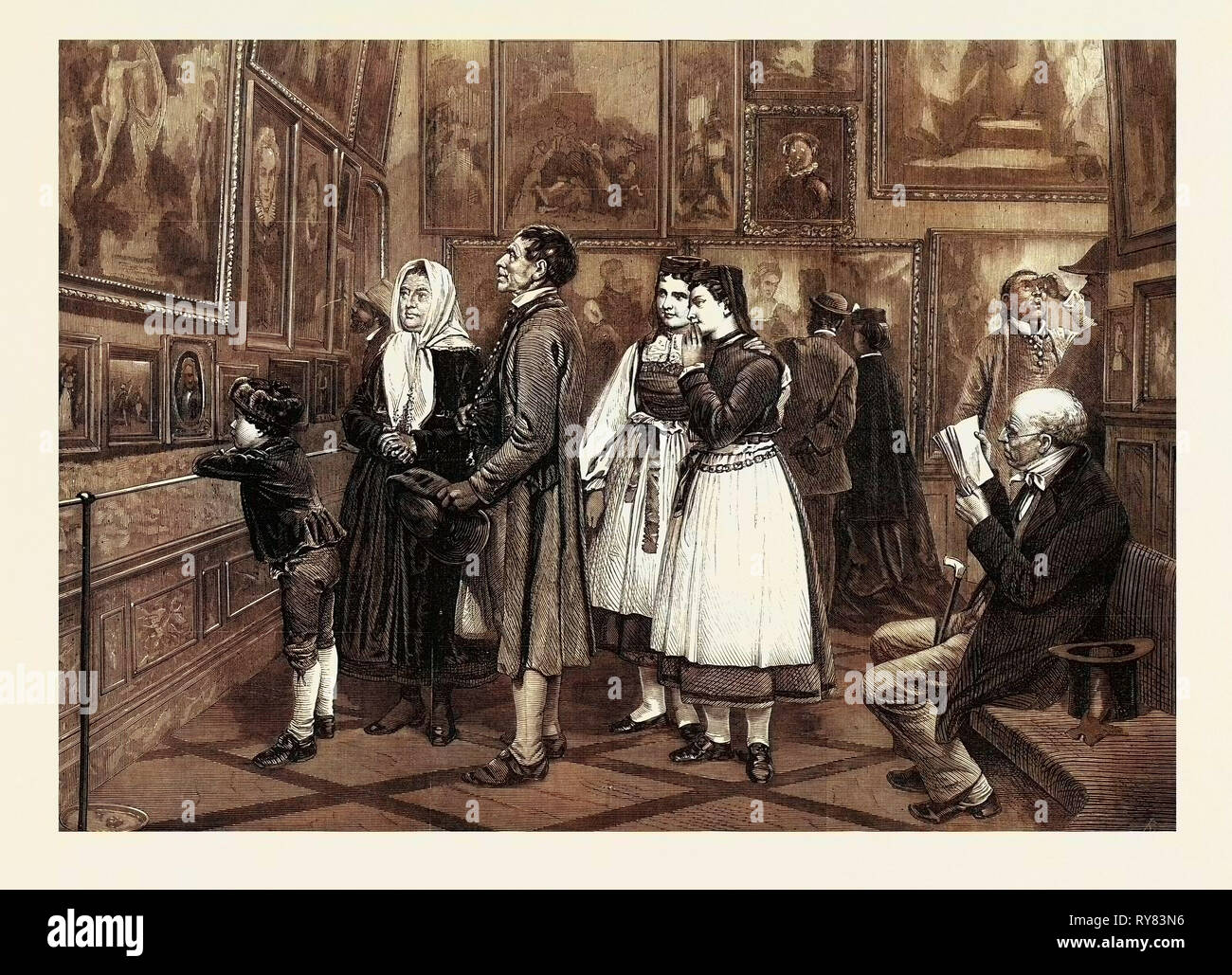 Die Bildergalerie, 1873 Stockfoto