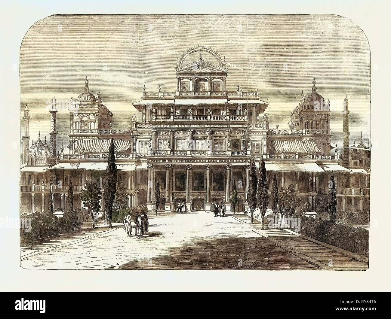 Die Kaiserbagh (King's Palace) Lucknow Stockfoto