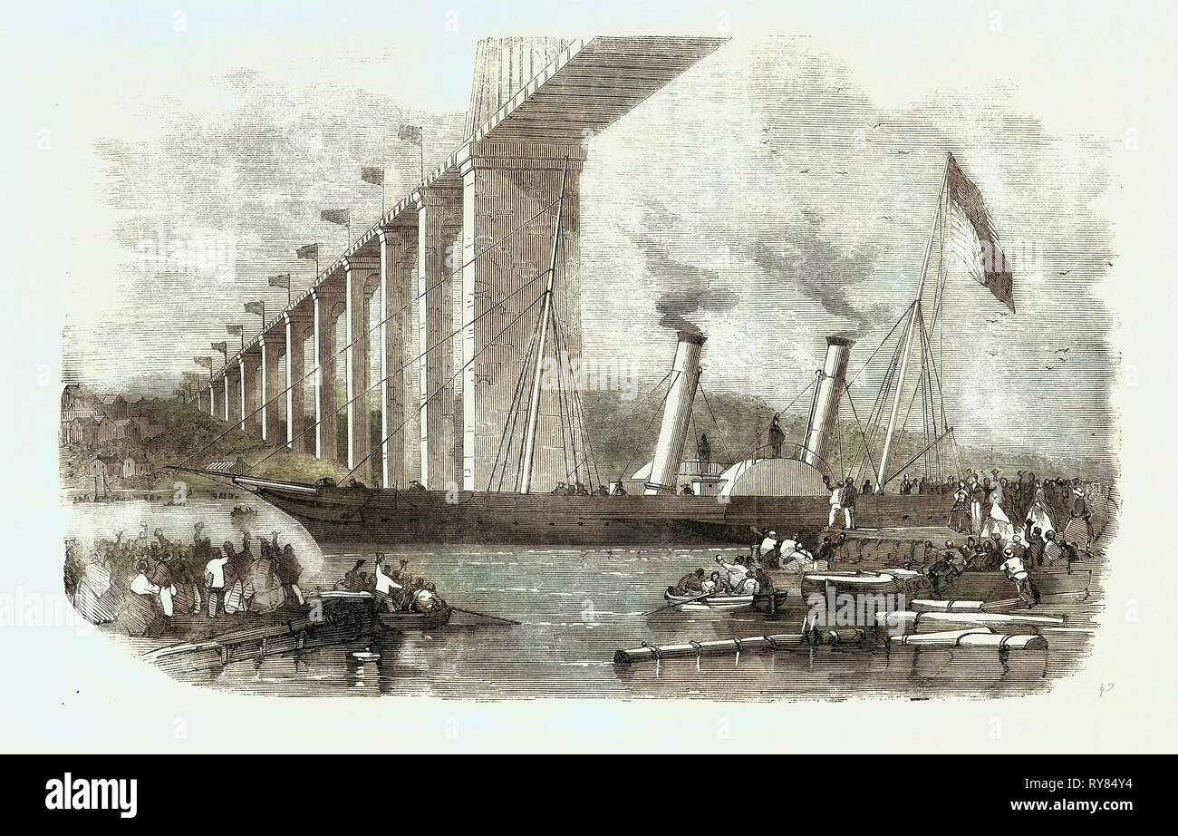 Abfahrt von SKH Prinz Albert in der Lebendigen Dampfgarer Eröffnung der Cornwall Railway Stockfoto