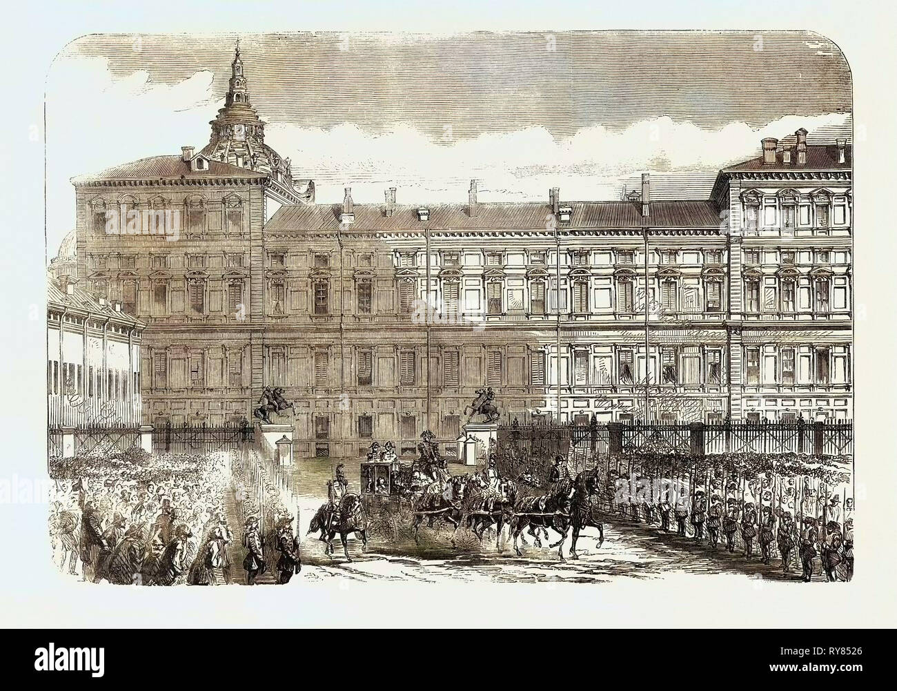 Palast des Königs Turin Stockfoto