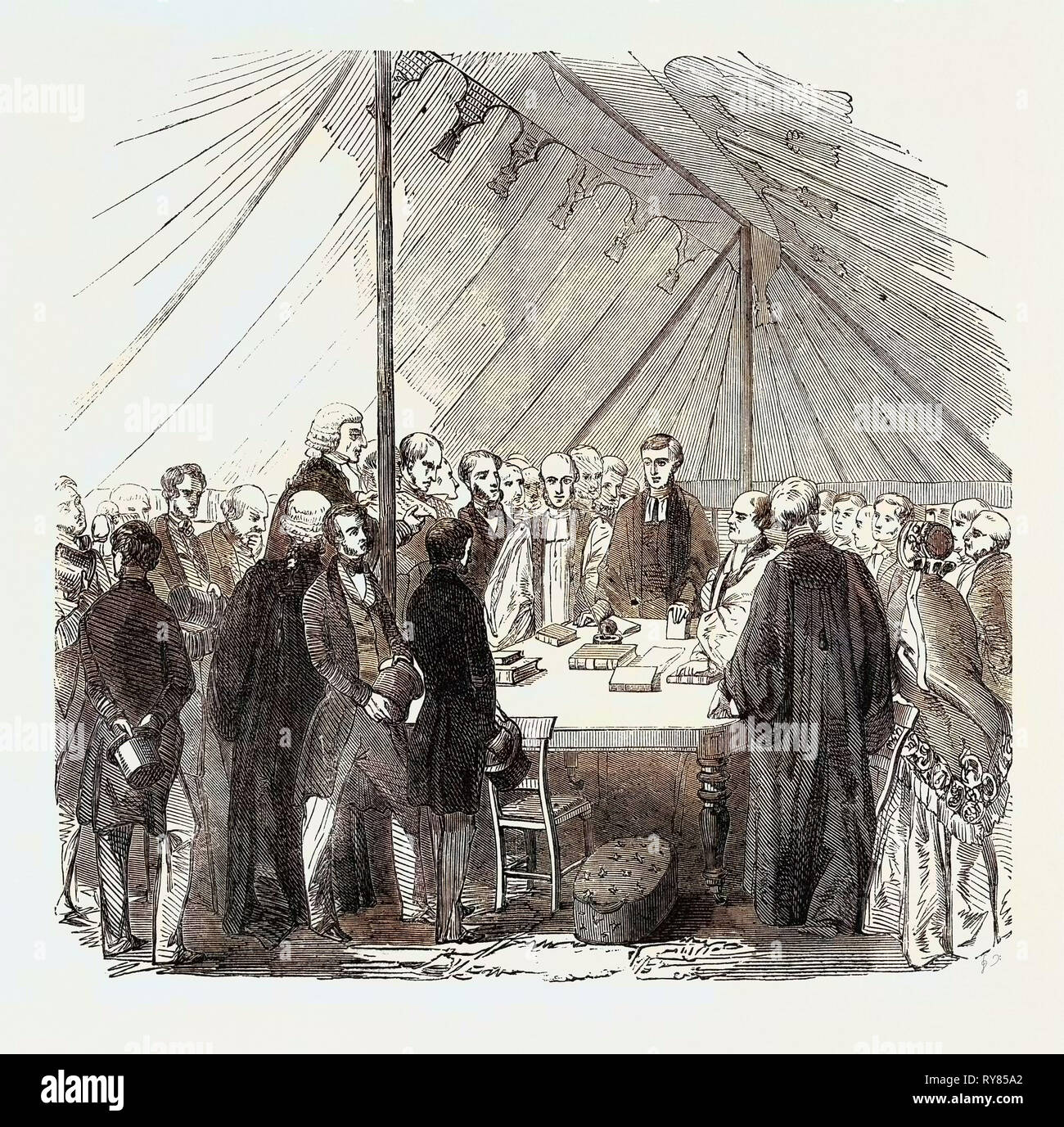 Middlesex County Irrenanstalt, Colney Hatch, der Weihe des Friedhofs Stockfoto