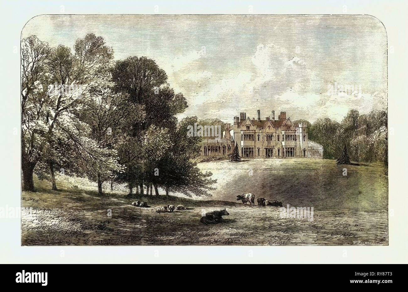 Titness Park Sunningdale Berkshire die Residenz des Prinzen und der Prinzessin von Wales Ascot Race Week UK 1866 Stockfoto