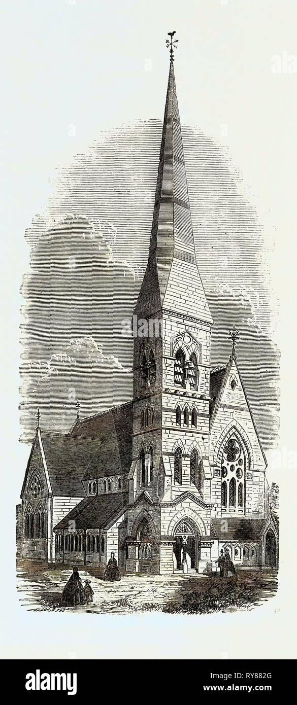 St. Andrew's (ehemals Allerheiligen) Kirche Camberwell UK 1866 Stockfoto