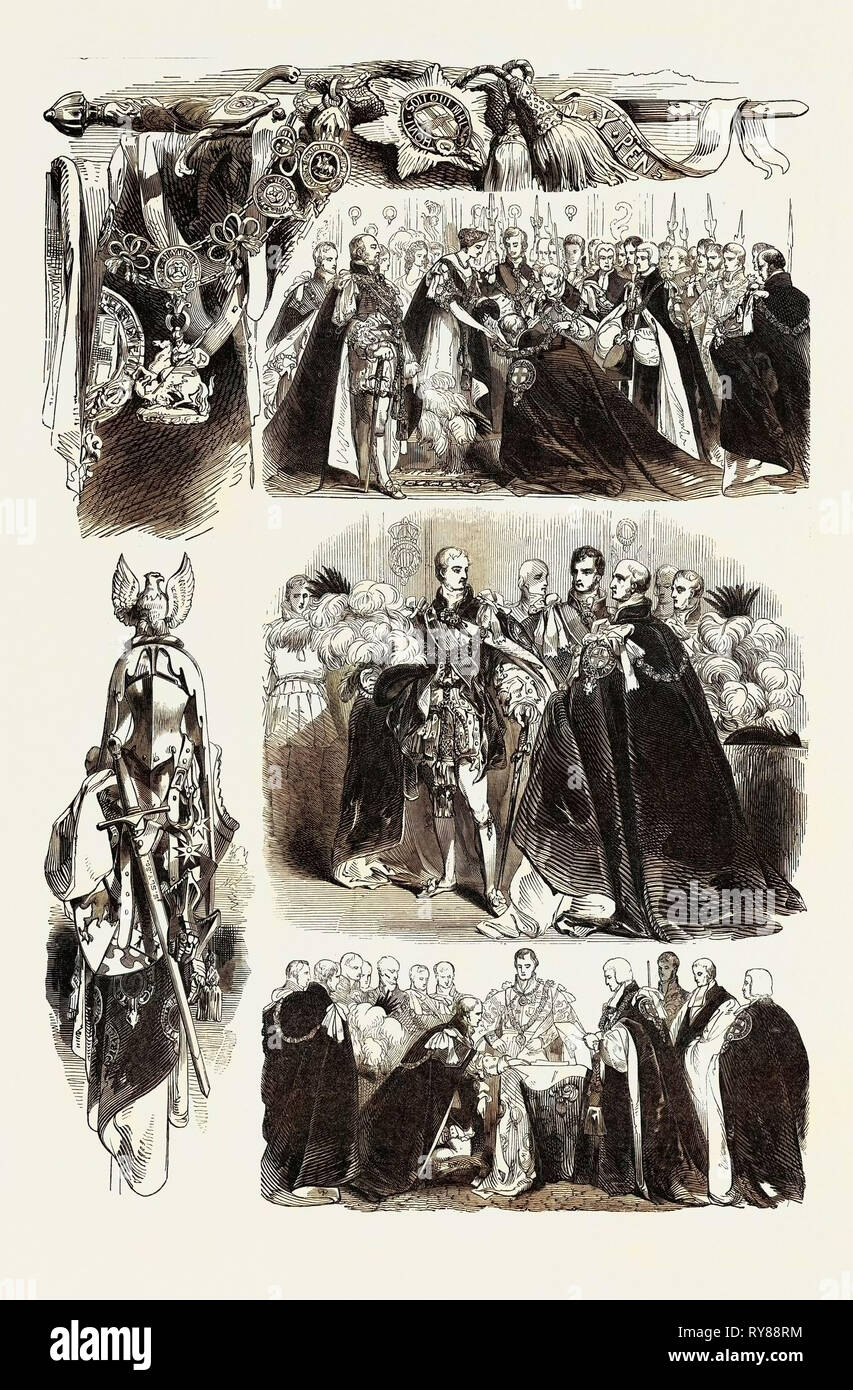 Feierliche Investitur des Ordens der Strumpfband Stockfoto