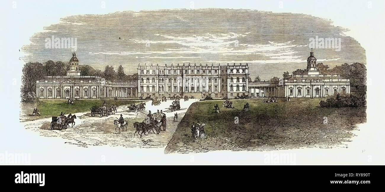 Hopetoun House besucht von der British Association 1871 Stockfoto