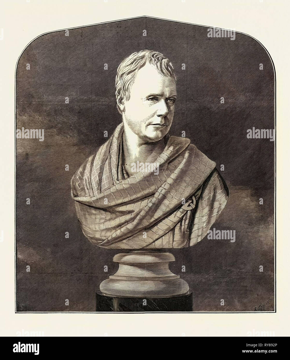 Der Scott 100: Sir Walter Scott von der Büste, 1871 Stockfoto