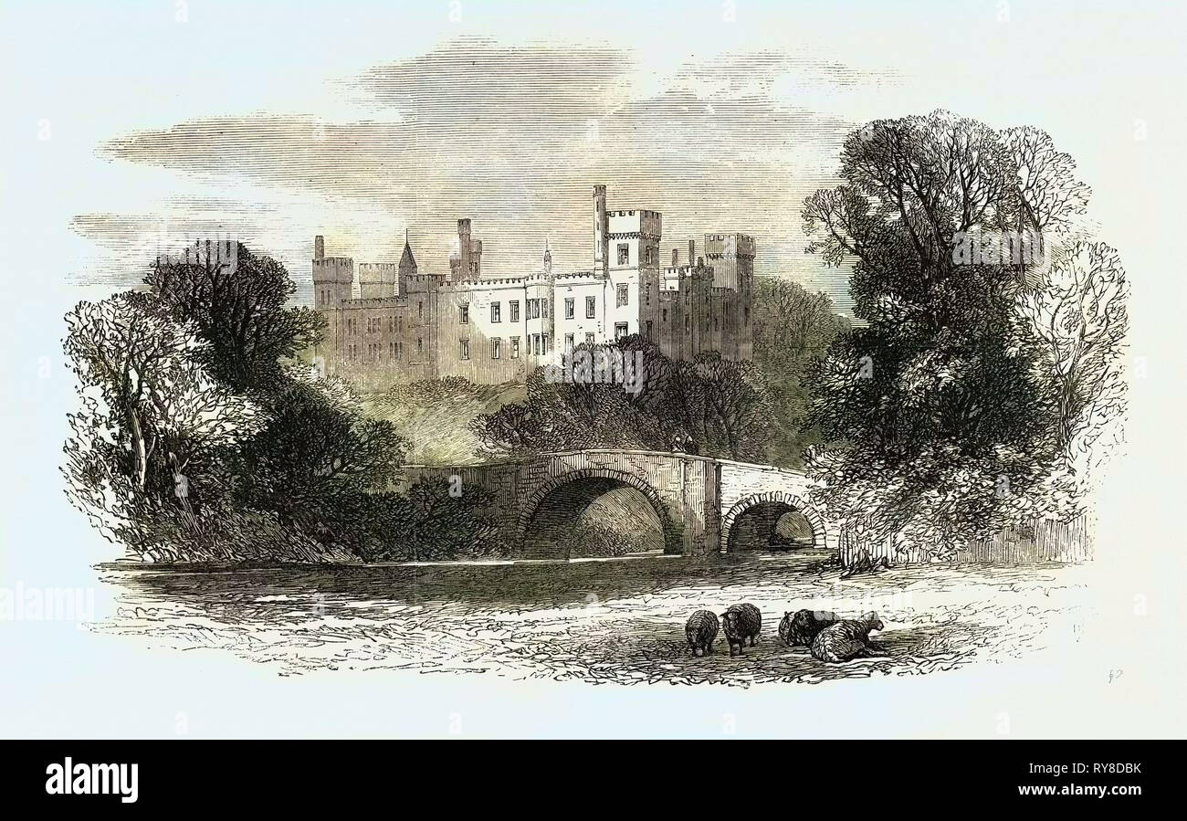Lismore Castle Irland besucht von Prinz Arthur 1869 Stockfoto