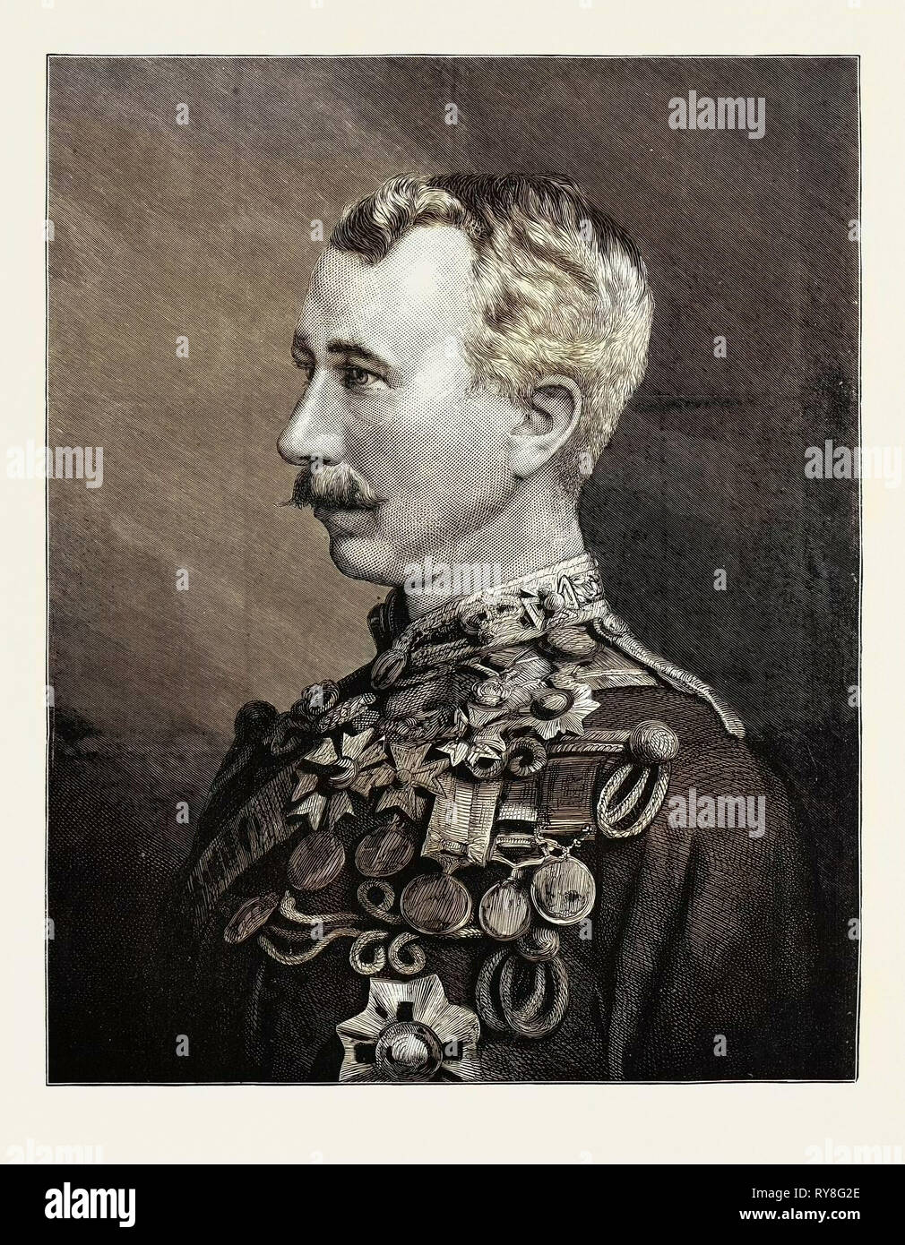 Generalmajor Sir Garnet Joseph Wolseley K.C.M.G. C.B. 1874 Stockfoto