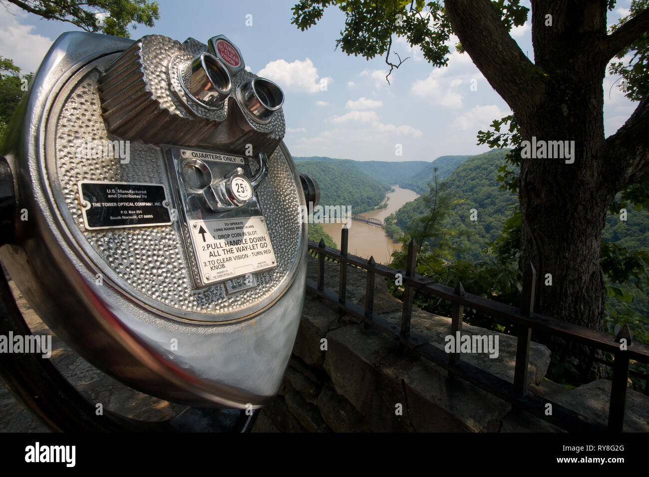 Hawk's Nest State Park, Fayette County, West Virginia, USA Stockfoto