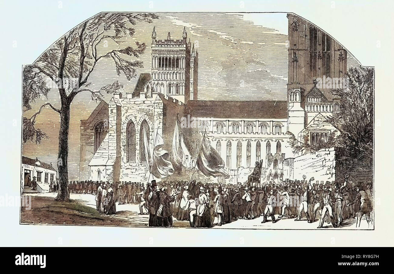 Durham Wahl, den Vorsitz von Herrn A., M.P., 1852 Stockfoto